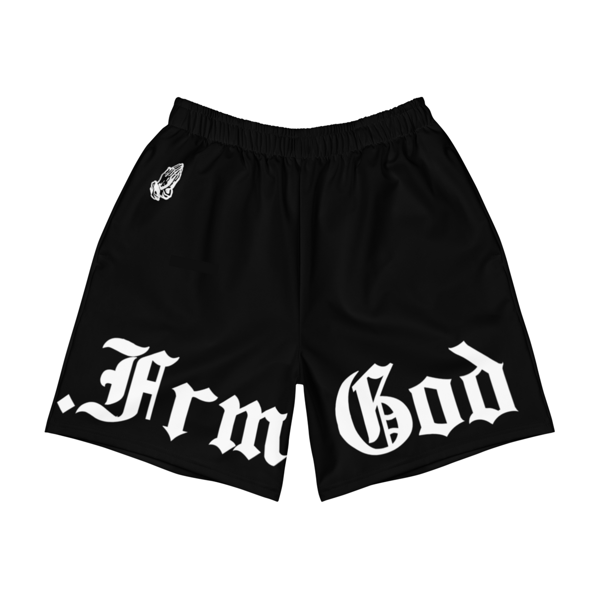.Frm God Over Sized Logo Athletic Shorts