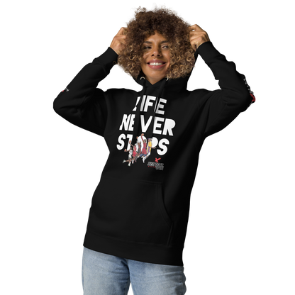 LBj "Life Never Stops" Just Win Hoody
