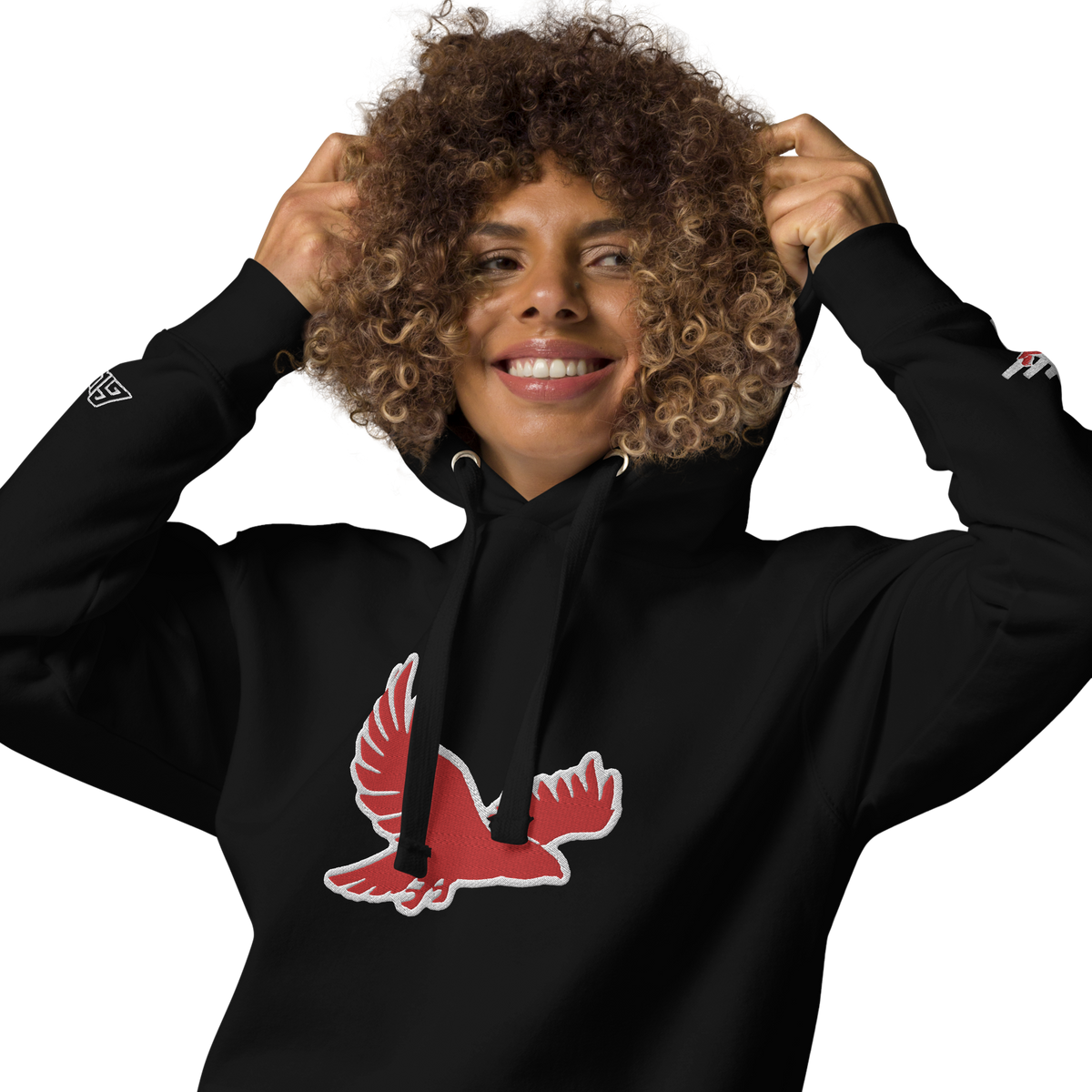 Abm Embroidered Over Size Logo Hoody