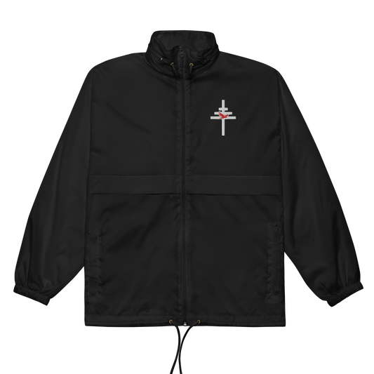 Nobody Safe Triple Cross Embroidered Wind Breaker