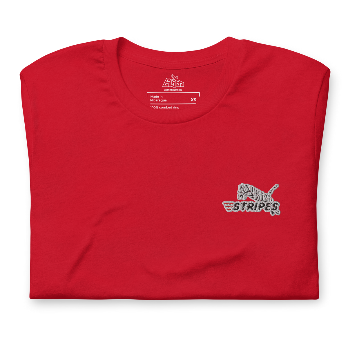 Abm Embroidered Stripes Tee