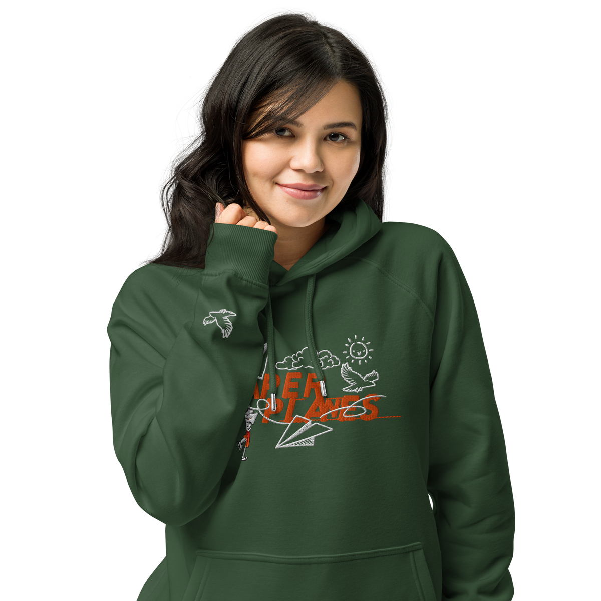 Paper Planes 2 Embroidered Raglan Hoody
