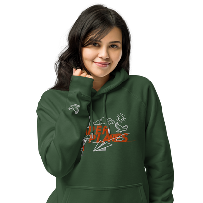 Paper Planes 2 Embroidered Raglan Hoody